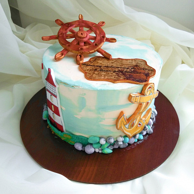 Торт "Нашему капитану" купить - ижевск.сладкоежкин.рф