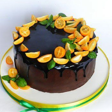 Торт глазурь с дольками купить - ижевск.сладкоежкин.рф